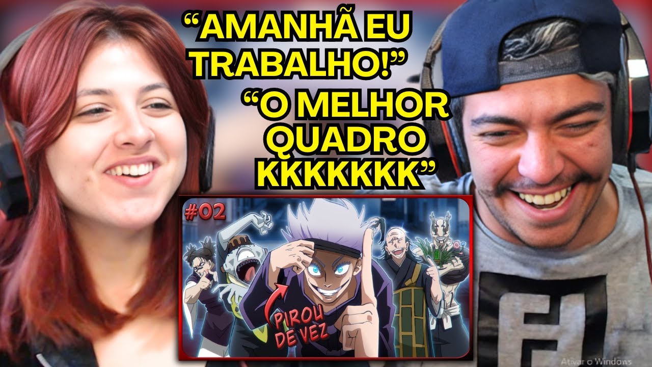 O DIA QUE SATORO GOJO FOI DE VASCO! - O CARNAVAL DAS MALDIÇÕES #2 (VOICE MAKERS) | REACT em CASAL