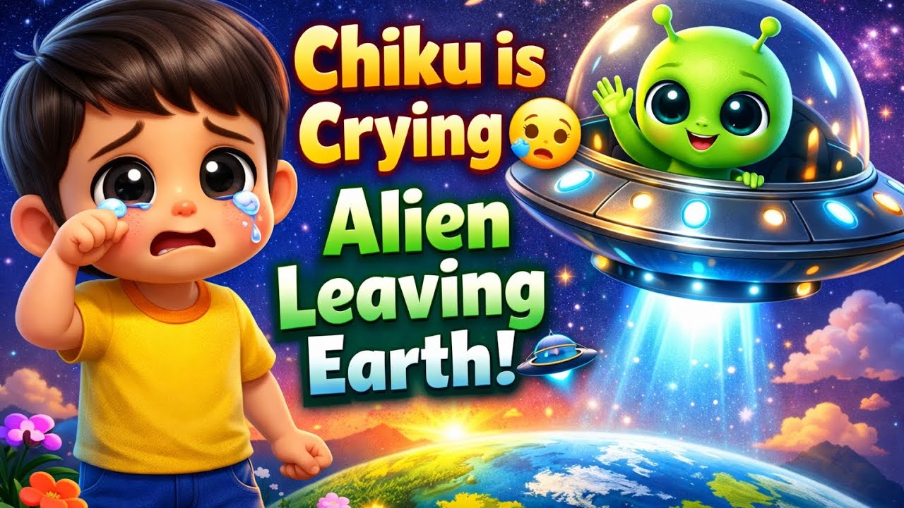 Chiku Crying 😢 | Alien Leaving Earth 🛸 | Emotional Kids Cartoon Story