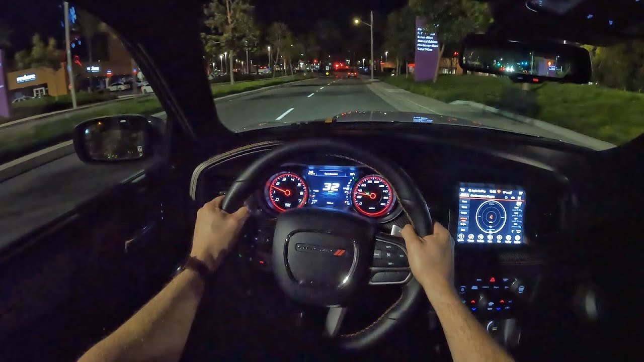 2023 Dodge Charger Scat Pack POV Night Drive (3D Audio)(ASMR)
