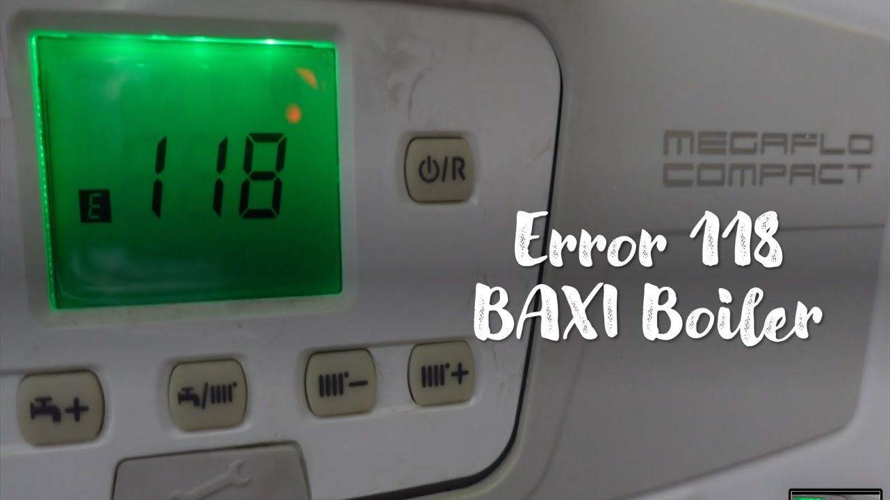 ERROR 118 BAXI BOILER | HOW TO FIX ERROR 118 BAXI BOILER | LOW WATER PRESSURE | E118 | E 118