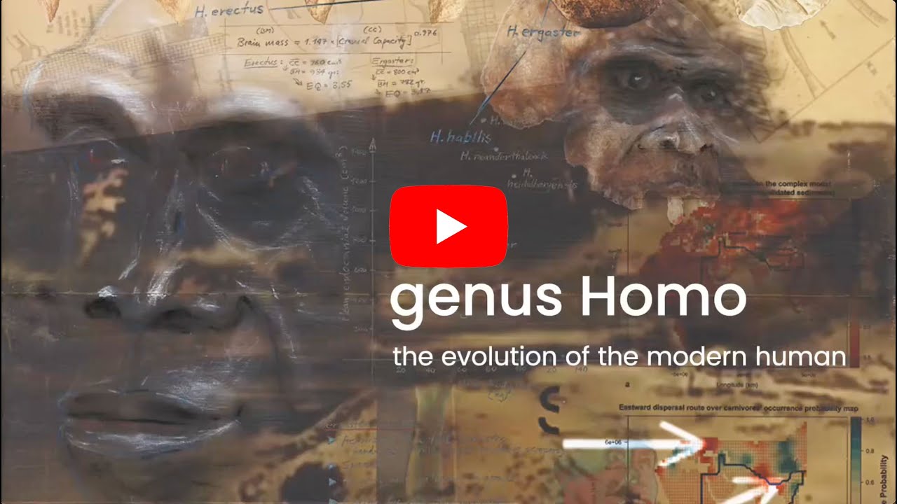genus Homo SciArt by Soren Meibom (www.SorenMeibom.com)