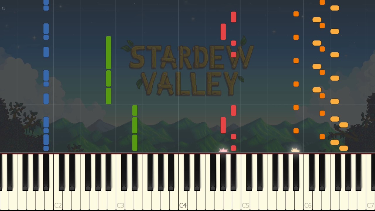 Tropicala (Summer) - Stardew Valley [Piano 4 hands] (Synthesia)