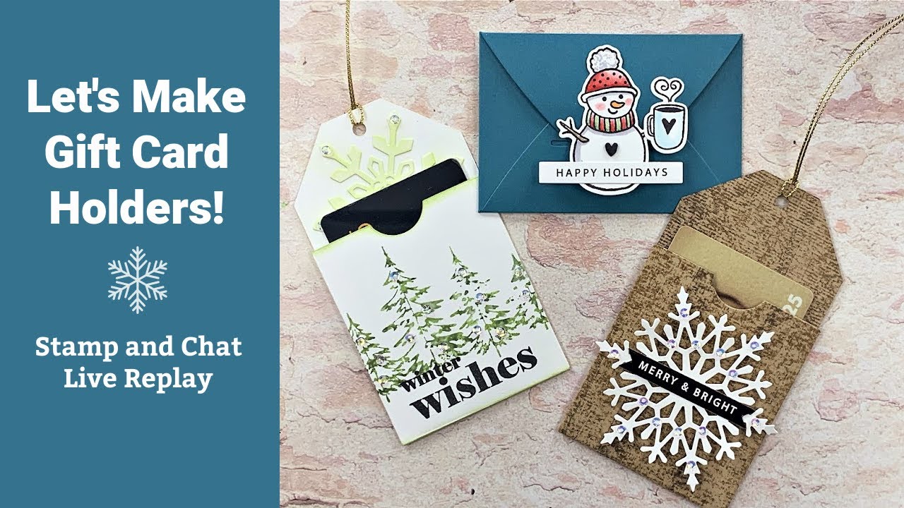 Let's Make Gift Card Holders!