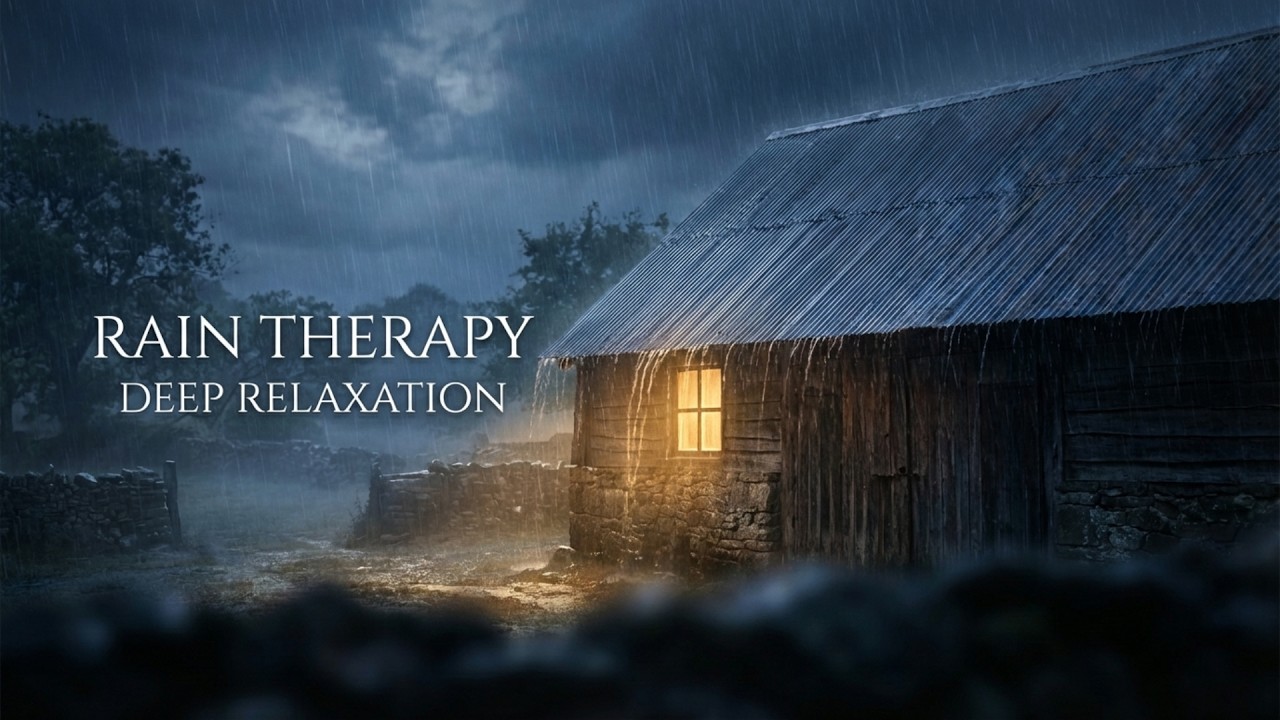 Rain Therapy for Stress Relief 🌧️ Heavy Rain Sounds for Deep Relaxation