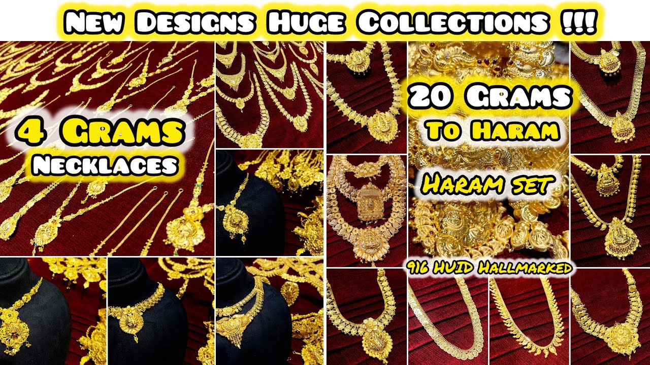 4 Grams to Necklaces/20 Grams to Haram /Huge Arrivals @Navaratnajewellers