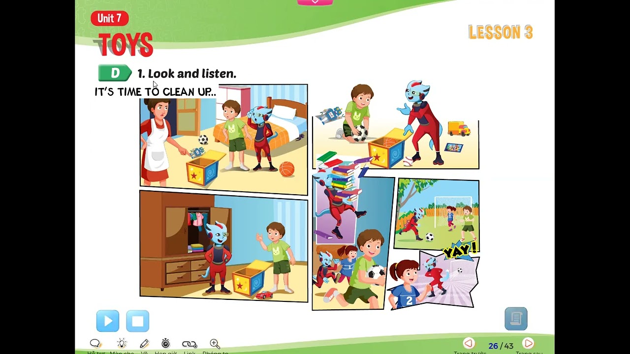 Tiếng Anh 3 I Learn Smart Start 3 - Unit 7 Toys - Lesson 3