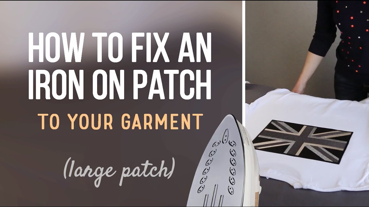 EMBROSOFT &ndash; How to fix an iron on patch (large patch)