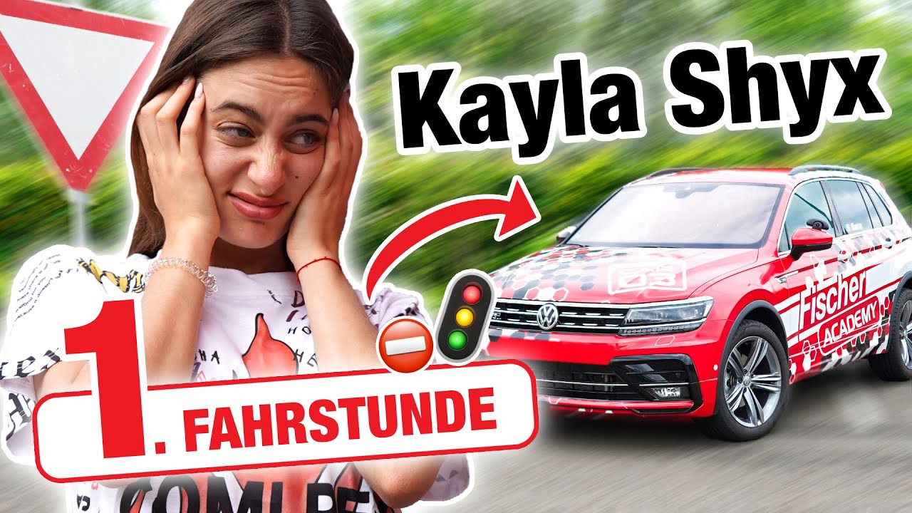 Erste Fahrstunde mit Kayla Shyx (Übungsplatz) 🥴 | Fischer Academy