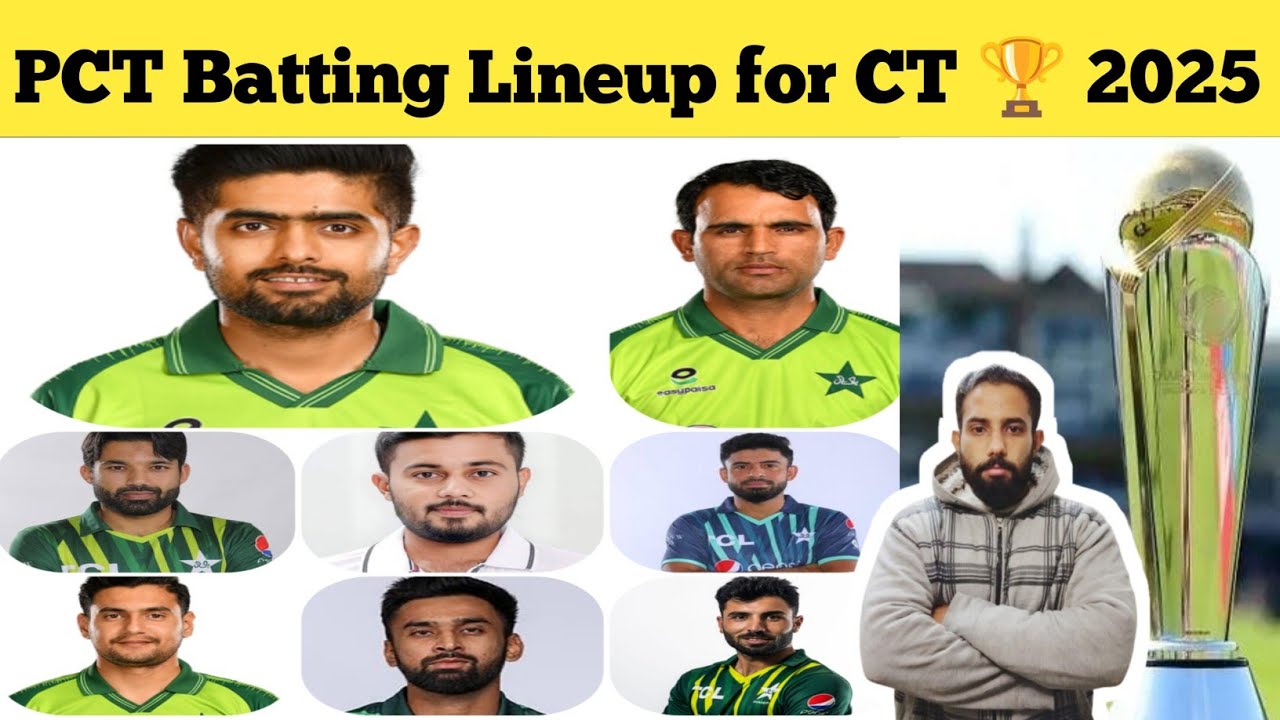 These Players Should Be in Pakistan Cricket Team Batting Lineup For The Champions Trophy 🏆 2025.