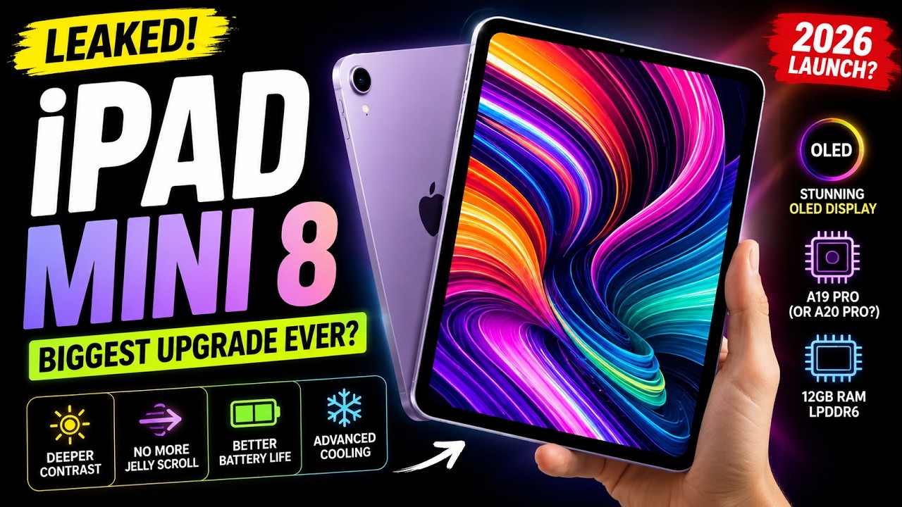 Apple iPad Mini 8 (2026): Официальная дата выхода и цена РАСКРЫТЫ &mdash; Первый взгляд, характеристики...