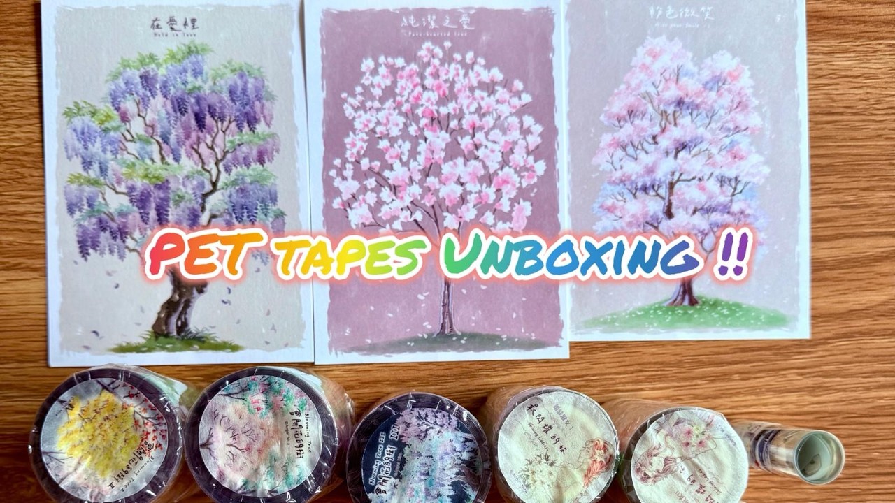 PET Tapes Sticker Unboxing !!