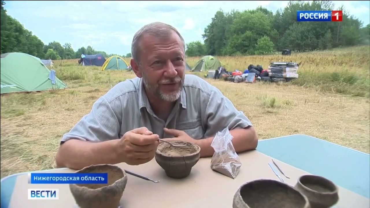 Археологические раскопки места захоронения племени Мурома в деревне Нижняя Верея Выксунского района