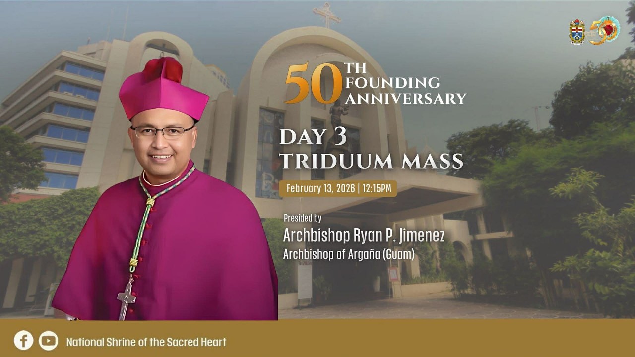 Shrine’s 50th Anniversary Triduum Masses (Friday, February 13, 2026)