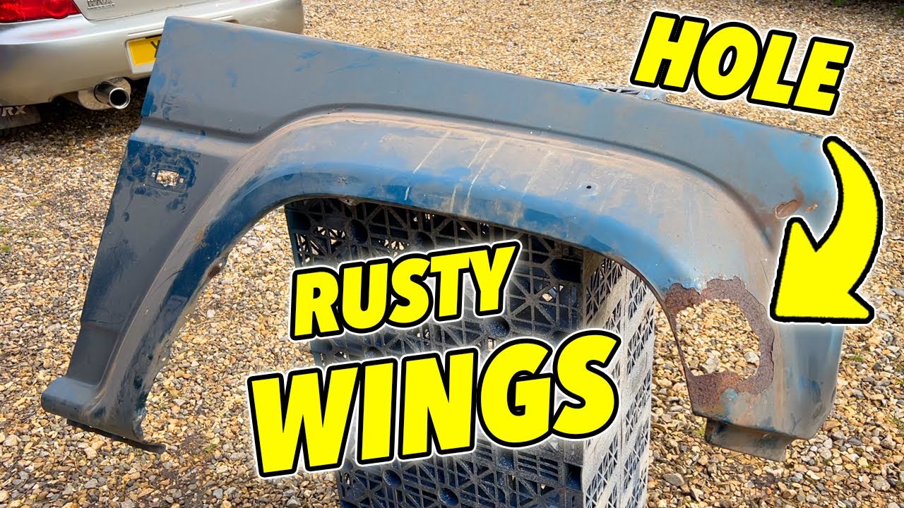 Daihatsu Fourtrak Restoration Pt14 - FIXING RUSTY WINGS