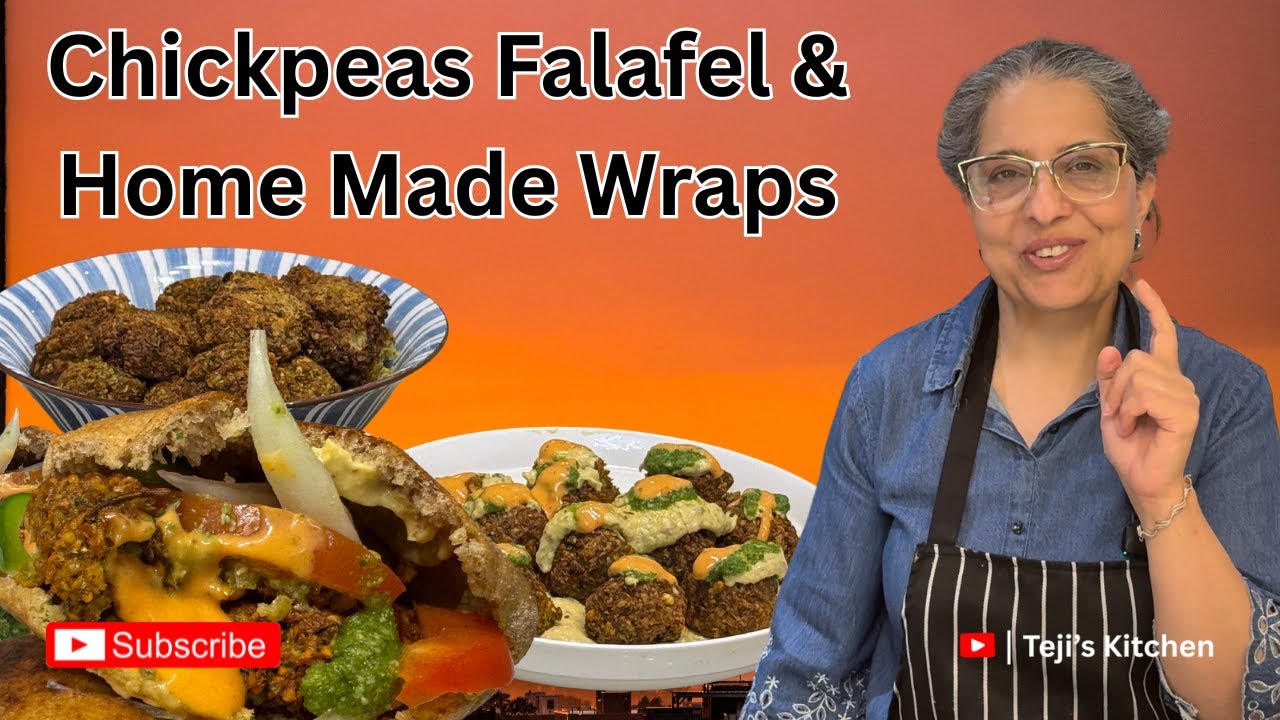 Crispy Chickpeas Falafel & Homemade Wraps | Healthy & Delicious Meal | Punjabi Style