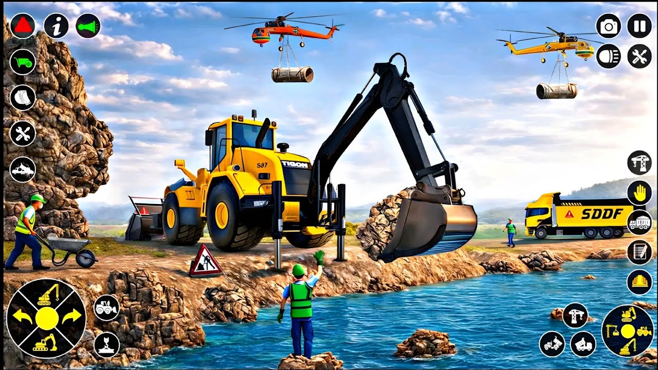👷City Road Construction Simulator 3D 🚧 | 🚜 Heavy Excavator & Truck - Android Gameplay #1