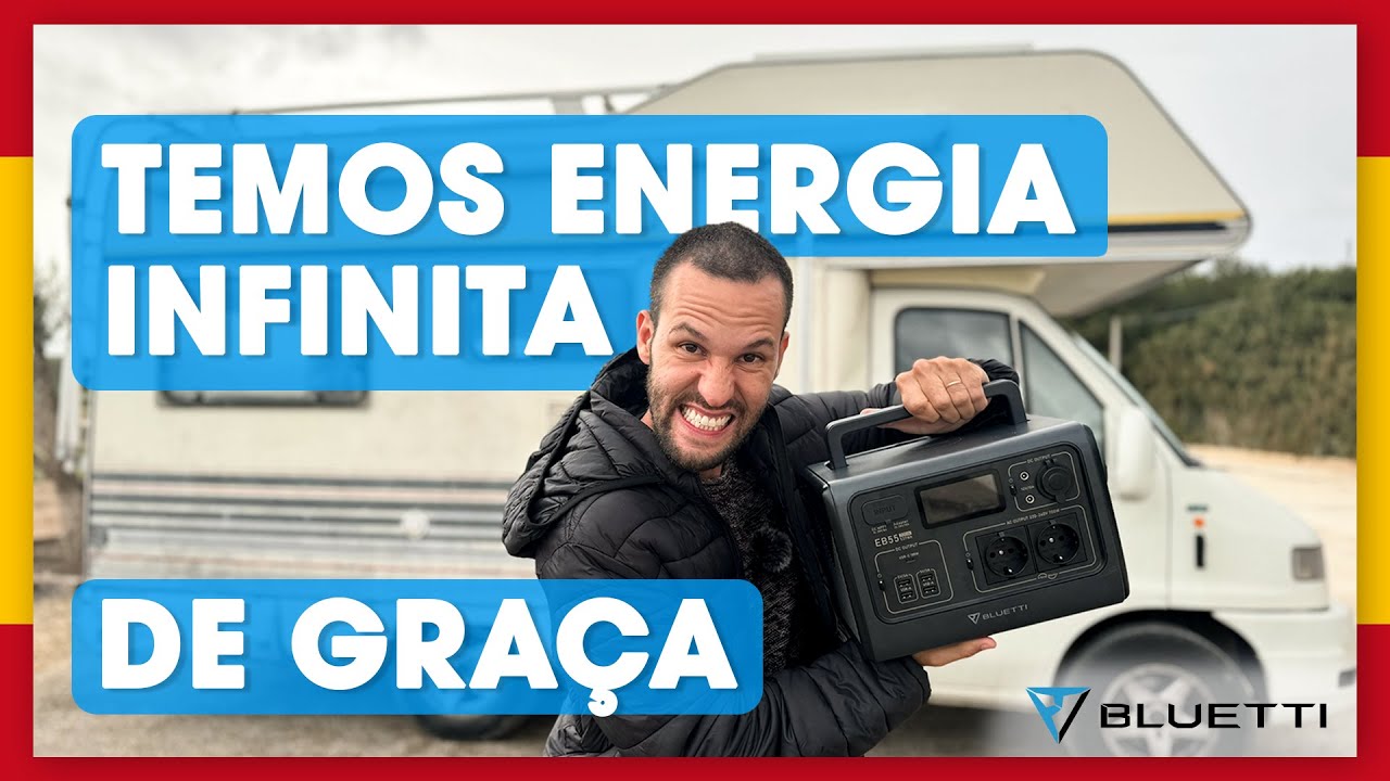 EL&Eacute;TRICA do MOTORHOME utilizando a BLUETTI EB55