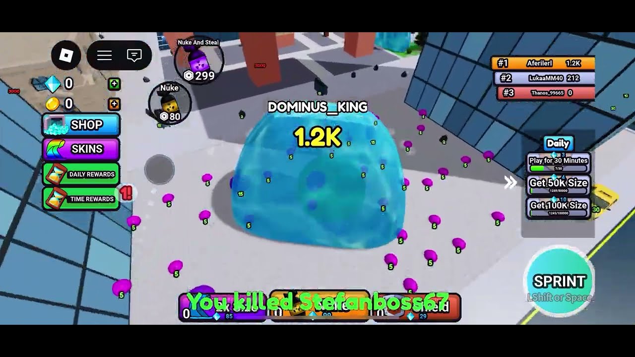 Being the biggest tsunami in roblox