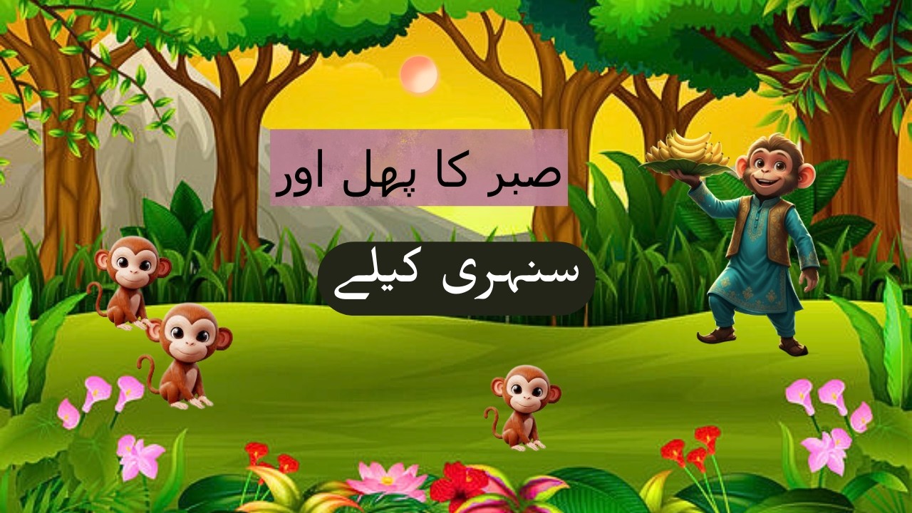 SABR KA PHAL AUR SUNAHRI KELE  ||PAK CARTOON STUDIO SHOW 🎉