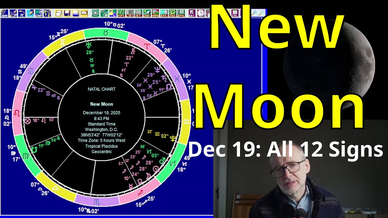 Fri Dec 19 2025: Astrology ALL 12 SIGNS, Sagittarius New Moon