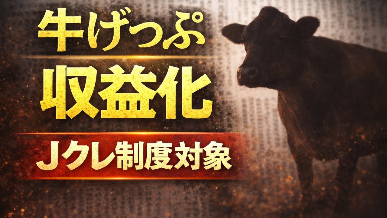 牛げっぷ削減が収益に Jクレ対象の衝撃