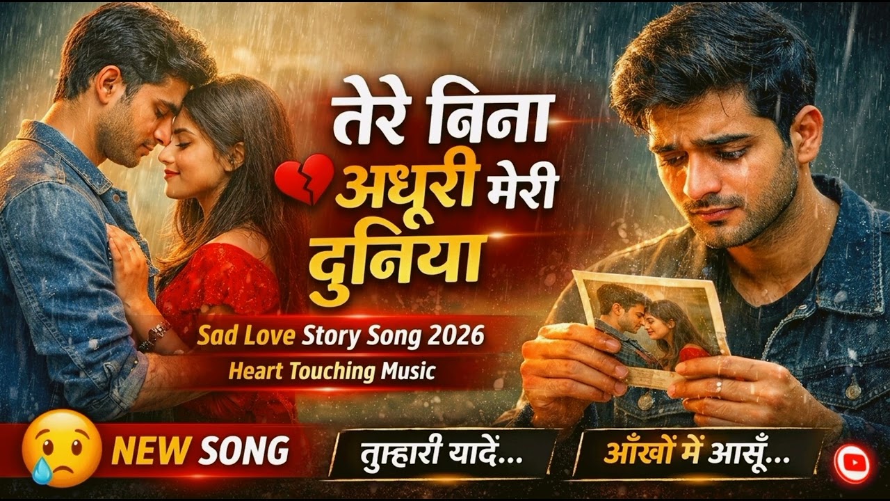 Tere Bina Adhuri Meri Duniya 💔 | New Heart Touching Love Story Song 2026 | Sad Romantic Hindi Song