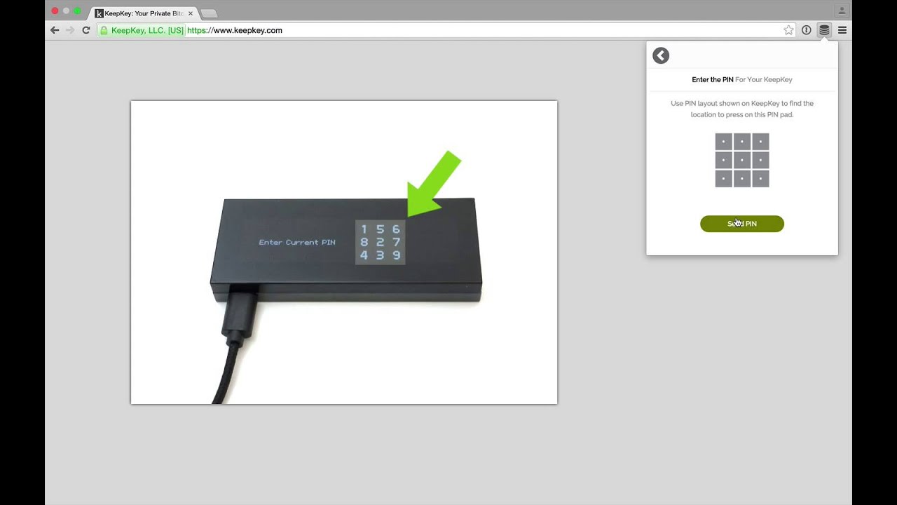 Sending Bitcoins on Your KeepKey