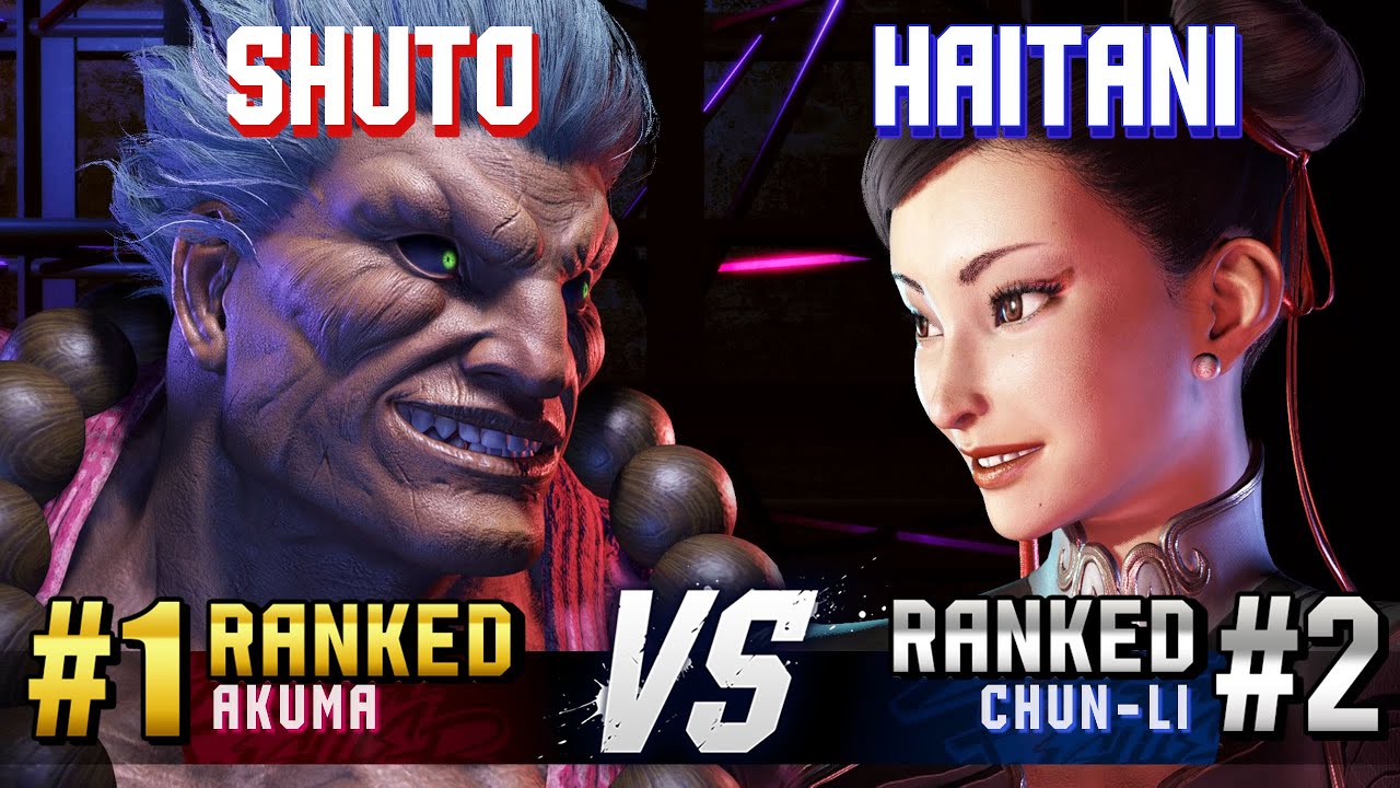 SF6 ▰ SHUTO (#1 Ranked Akuma) vs HAITANI (#2 Ranked Chun-Li) ▰ High Level Gameplay