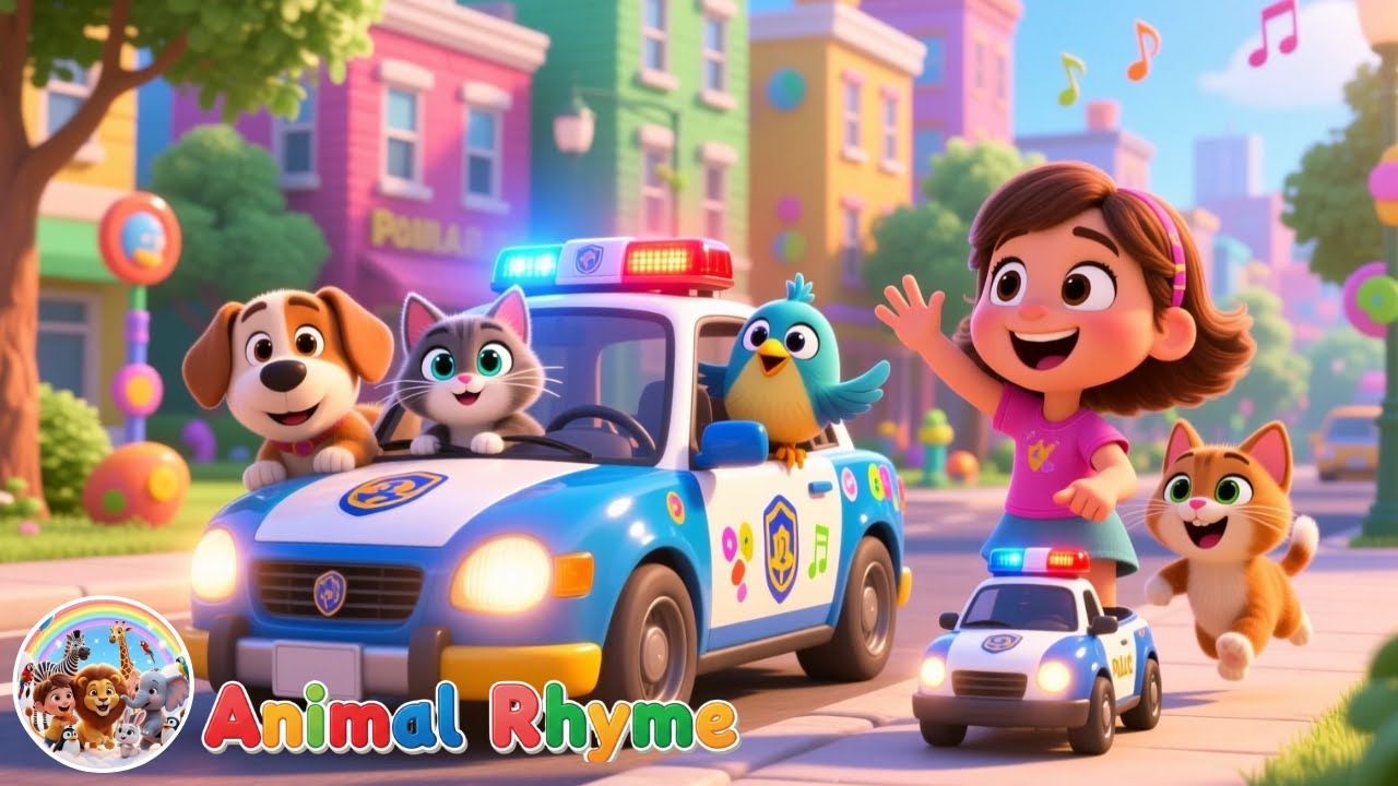 Police Car Song Animal | Bella’s Fun Safety & Rescue Song