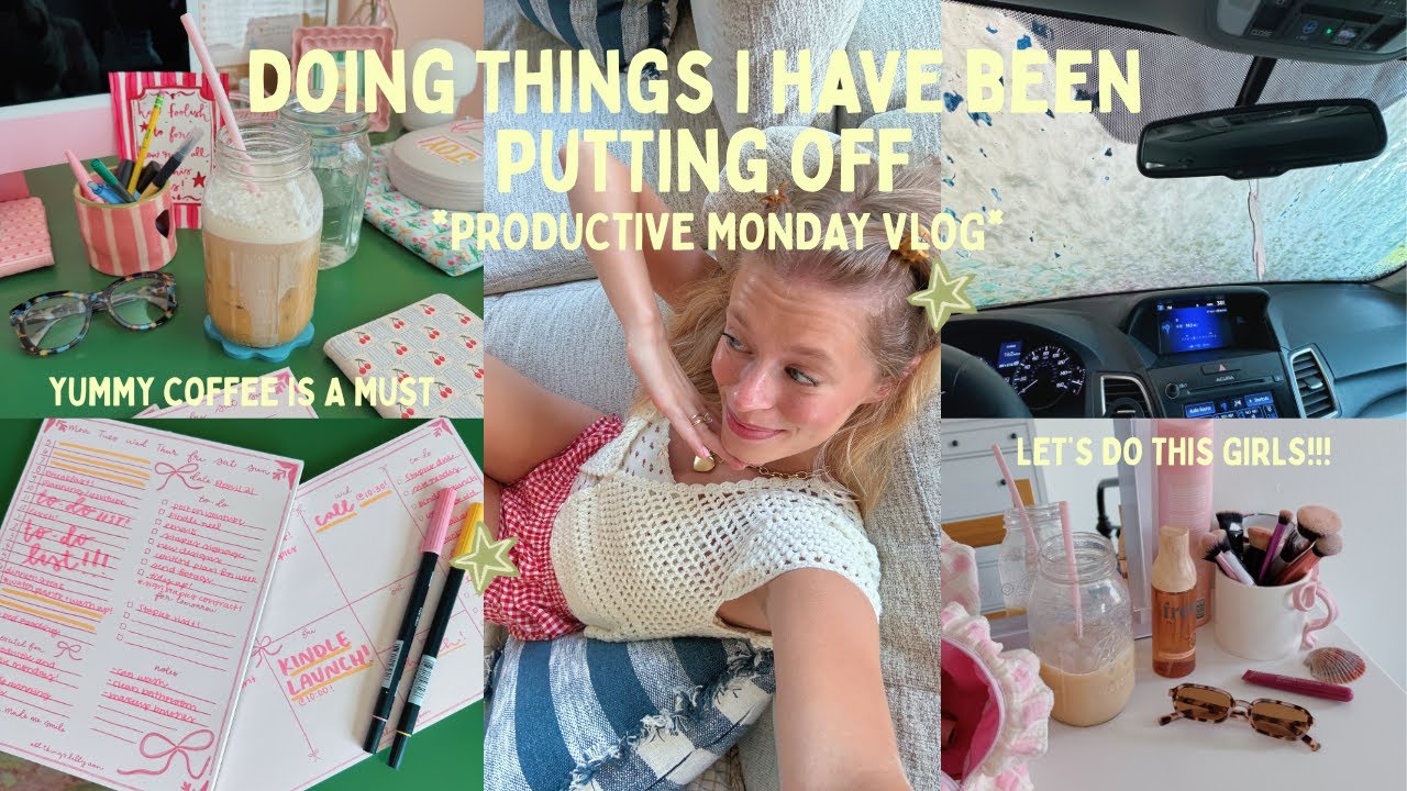 PRODUCTIVE MONDAY VLOG: doing the things i've been putting off!