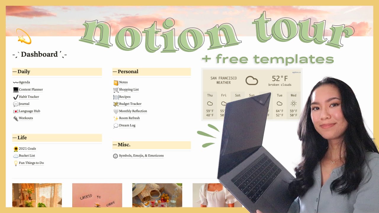 как я остаюсь организованным 💻 обзорный тур + бесплатный шаблон!