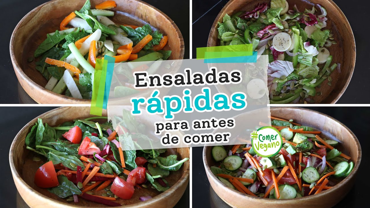 ENSALADAS RÁPIDAS PARA ANTES DE COMER | Una deliciosa forma de incluir más vegetales en tu día...