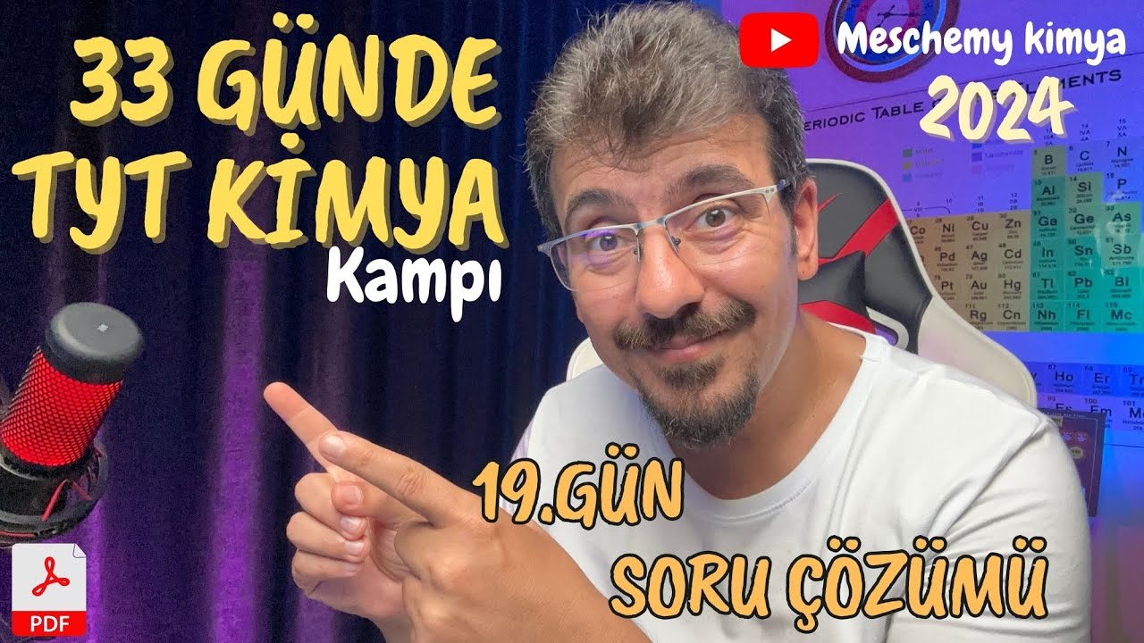 Mol Kavramı 1 Soru Çözümü | 33 Günde TYT Kimya Kampı | Z Takımı | 10. Sınıf | 19.gün