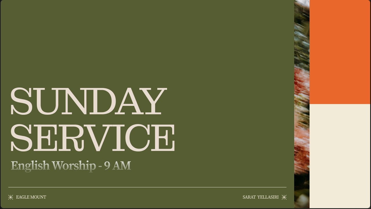 Sunday Worship Experience | Ps. Sarat Yellasiri | Eagle Mount Church Hyderabad #live #church