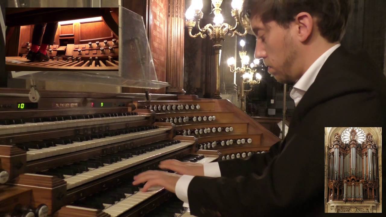 Baptiste-Florian Marle-Ouvrard improvisation I à l'orgue de l'église St Eustache, Paris