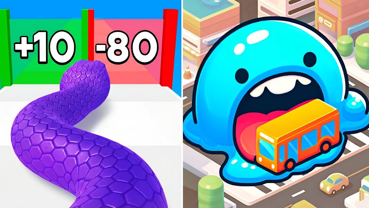 🐍 Snake Rush VS Black Hole 3D – NOOB ➝ PRO ➝ HACKER MAX LEVEL CHAOS 😱🔥 (Android/iOS)