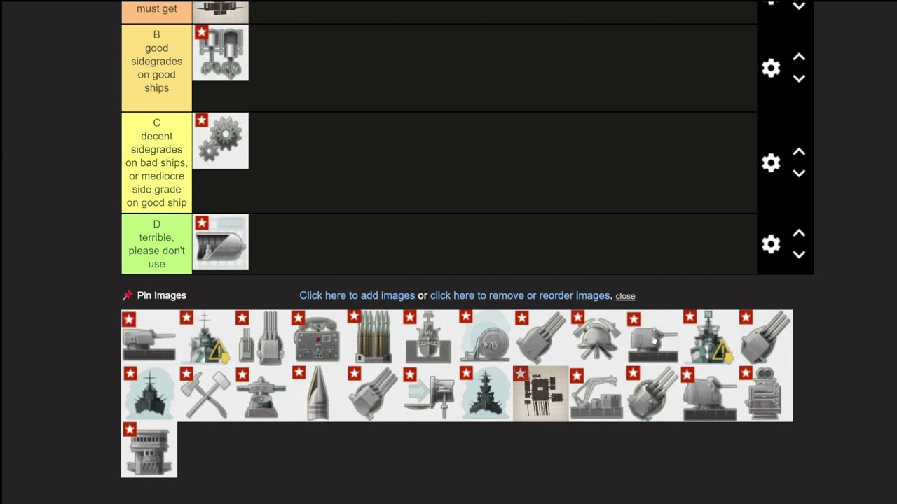 A World of Warships Tierlist: Leg-mods (Unique Upgrades)