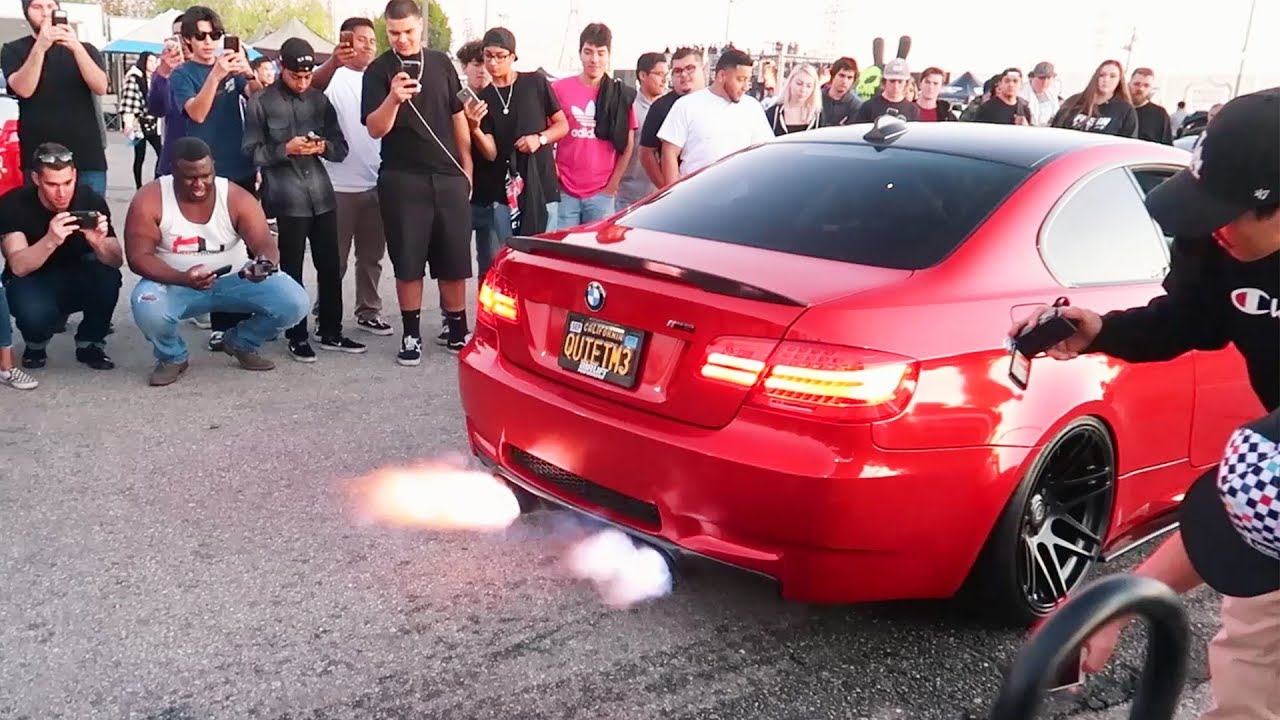 CRAZIEST CAR MEET EVER!!!! (2-STEP REV BATTLE)