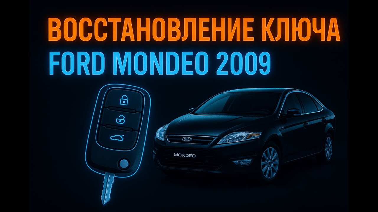 Вскрытие Ford Mondeo 2009 и изготовление нового ключа | Полная утеря ключей 🔑🚗