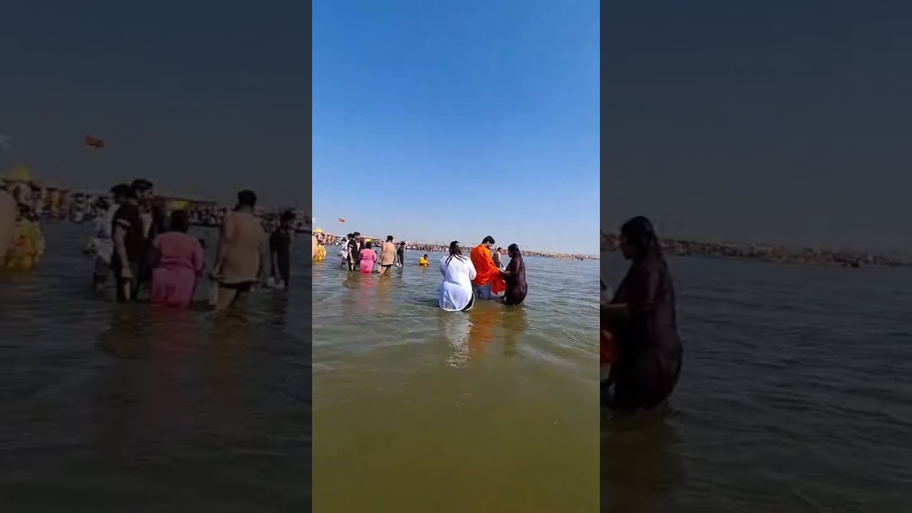 Prayagraj #triveni sangam snan #🌊✌️😇🙏
