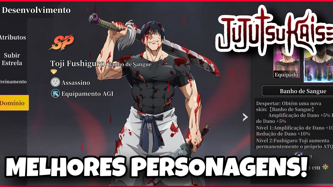 MELHORES PERSONAGENS DO JOGO! SAIBA EM QUAIS INVESTIR NO REI DO JUJUTSU 