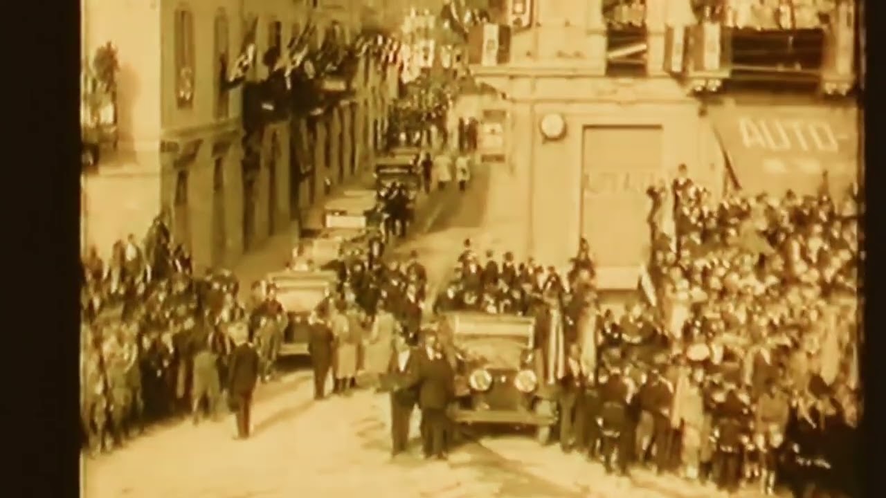 Inaugurazione del Monumento ai Caduti a Busto Arsizio. 1927. Full HD 1080p