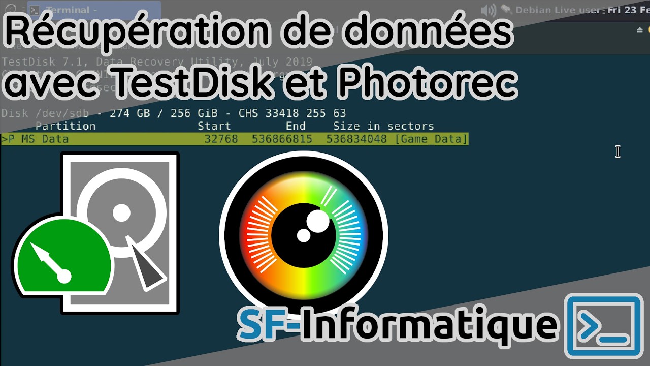 Récupérer ses données perdues avec TestDisk, Photorec & DDRescue