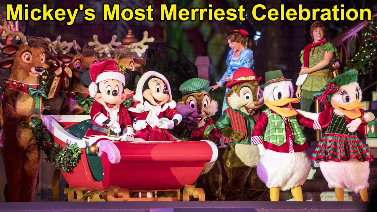 Mickey's Most Merriest Celebration at Mickey's Very Merry Christmas Party 2019 - Front Center View