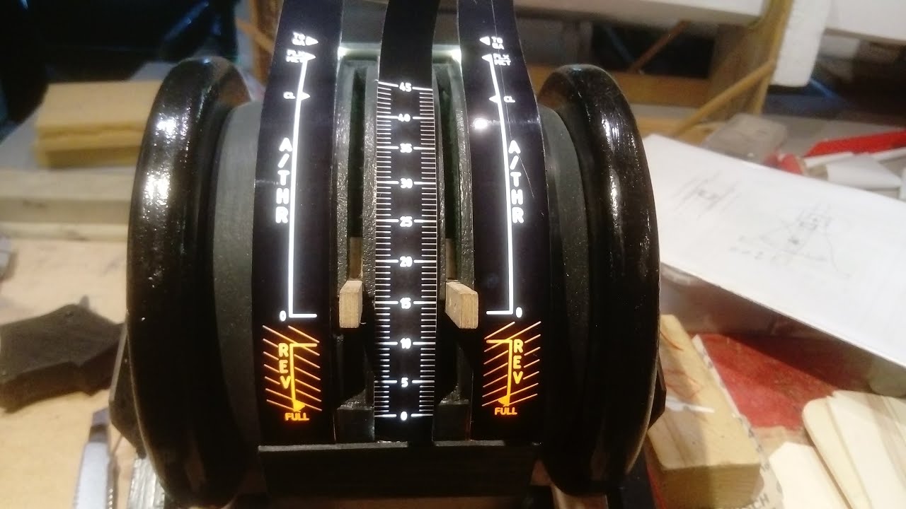 Airbus A 320 Thrustlever @mit Trimmfunktion und Detents DIY