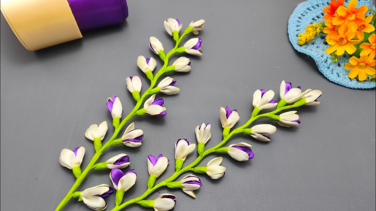 Handmade Ribbon Flowers Tutorial 😍😍