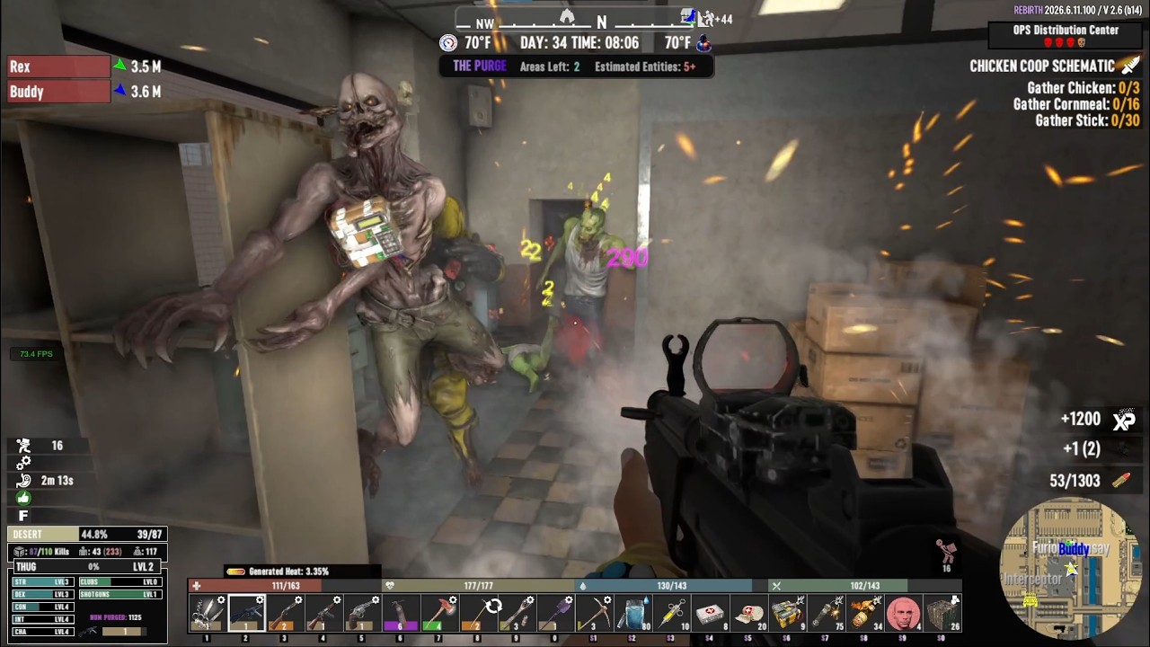 7DTD 3.0 Dev Stream Impressions / The Purge - Playtesting 34