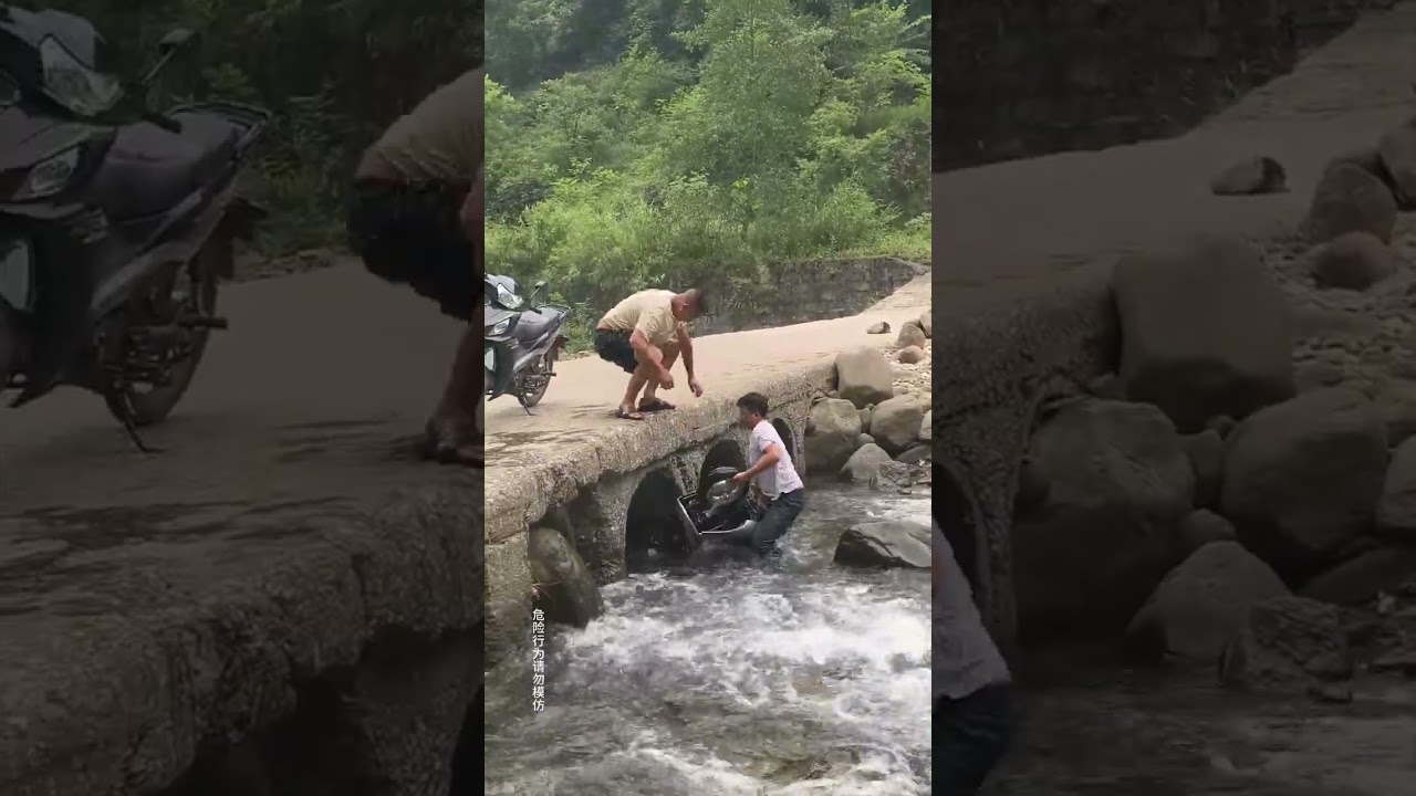 Emergency rescue! Car accident, unconscious, almost drowned.#RoadRescue #Kindness  #Inspiration #Res