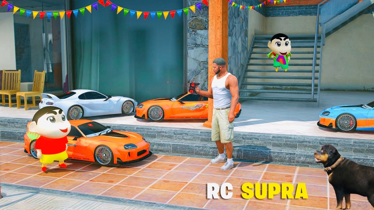 Franklin & Shinchan Collect RC Supra In GTA 5