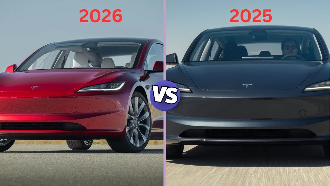 2026 Tesla Model 3 vs 2025 Model 3: New Features Revealed